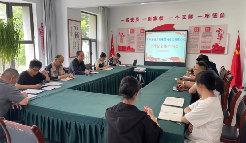 高效落实除隐患 压实责任保安全&mdash;&mdash;民爆公司召开7月安全生产工作例会